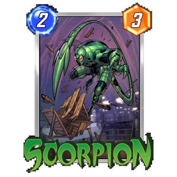 Scorpion card in Marvel Snap