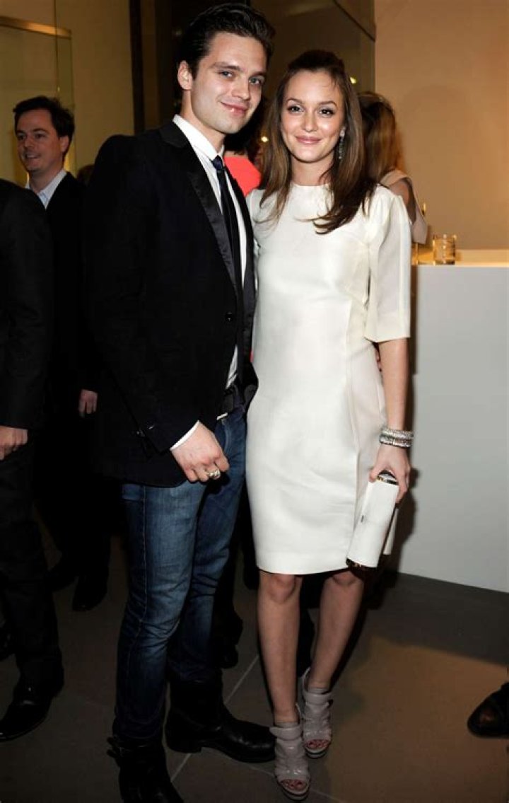 Sebastian Stan twins in white with girlfriend Alejandra Onieva as the