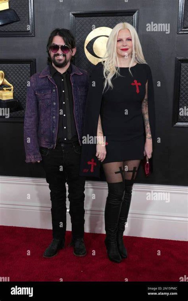 Shooter Jennings, left, and Misty Swain arrive at the 65th annual