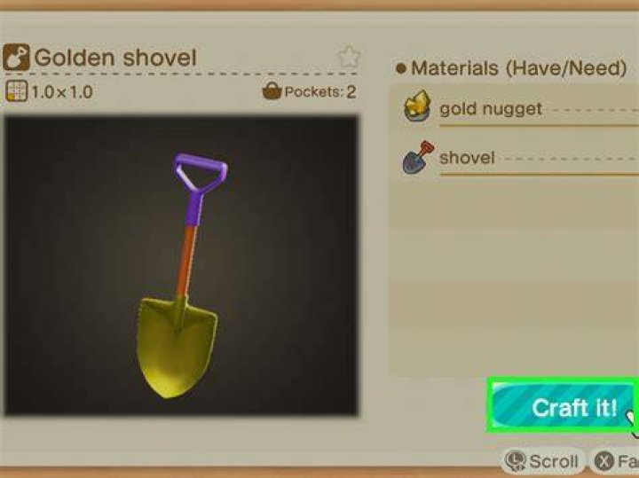 shovel animal crossing