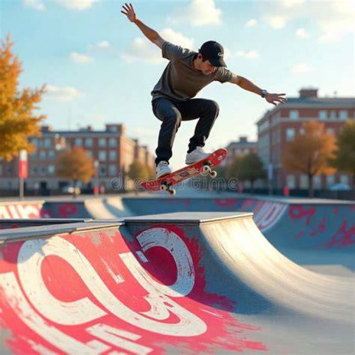 skater grinding a rail in school level