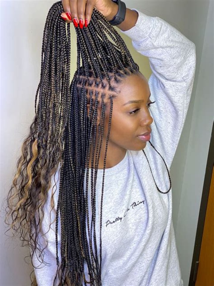 Small goddess knotless braids Braids with curls, African braids