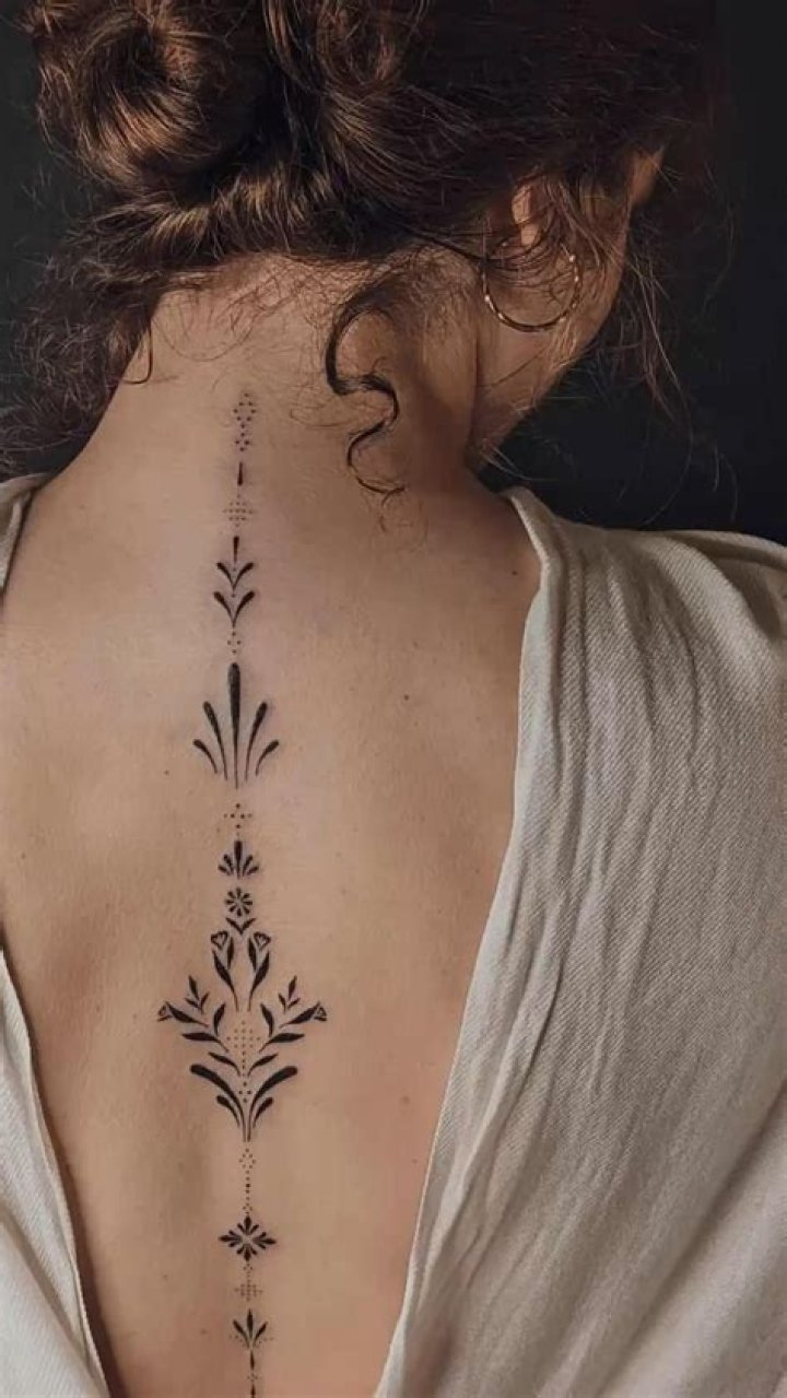 Small Spine Tattoos For Girls