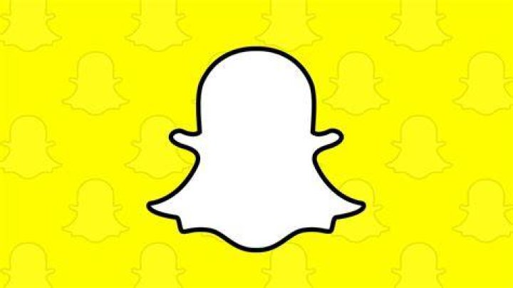 Snapchat logo on yellow background