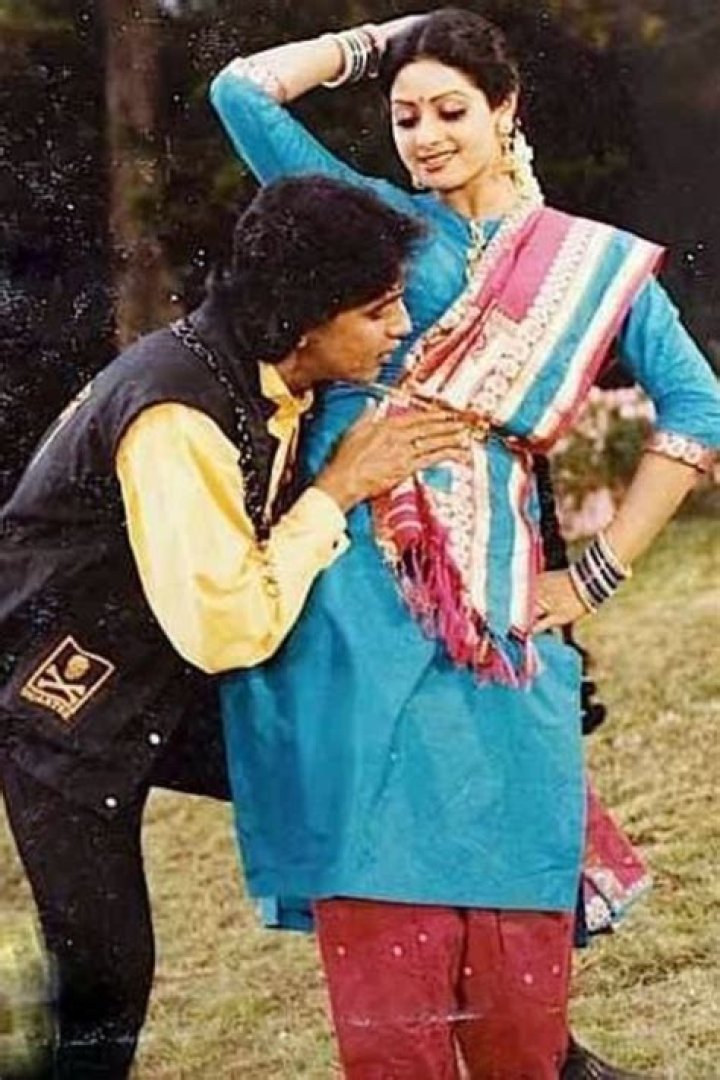 Sridevi Sridevi and Mithun in Watan Ke Rakhwale (1987) Sridevi's