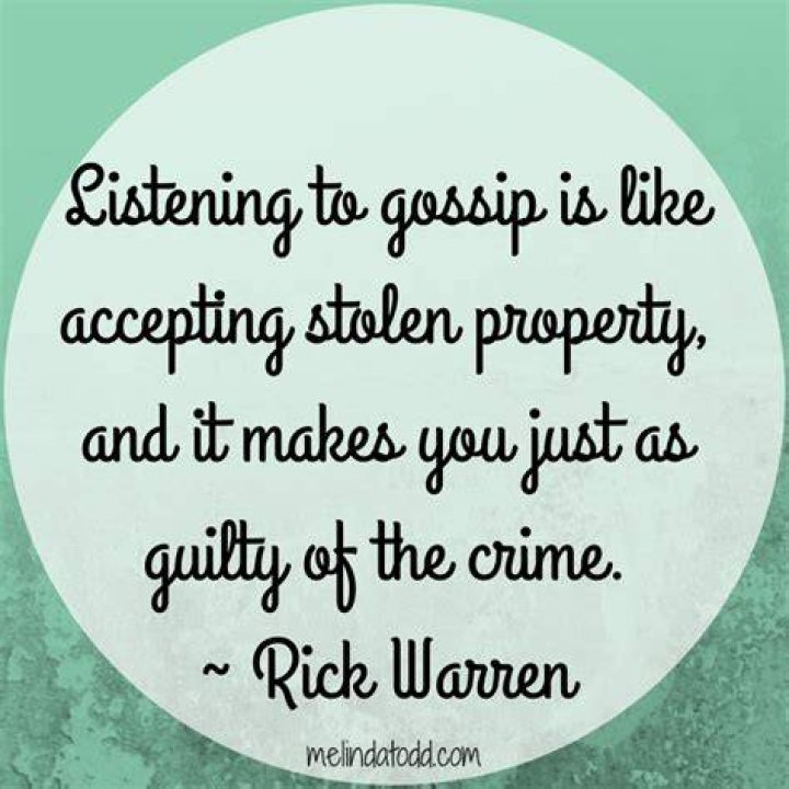 Stop Gossip Quotes By Famous People. QuotesGram