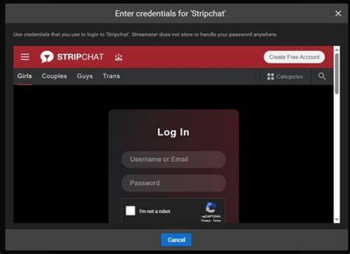 Strichat a CamGirl