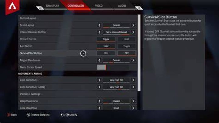 Survival Slot Apex Legends 