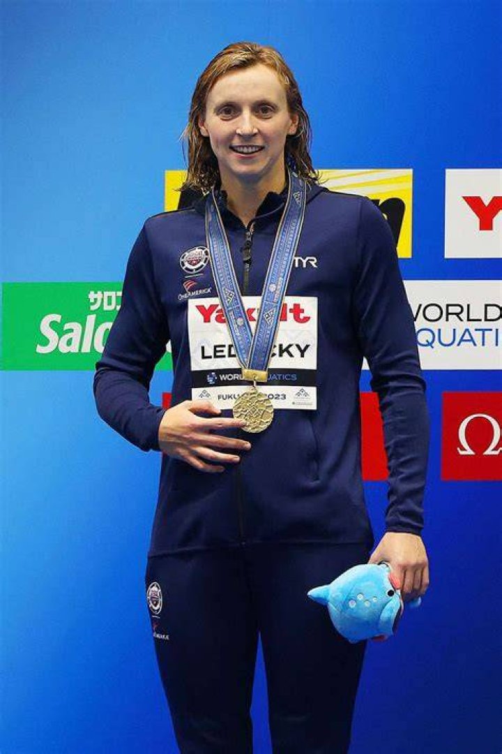 Swimmer Katie Ledecky Breaks Michael Phelps' Record for World Titles