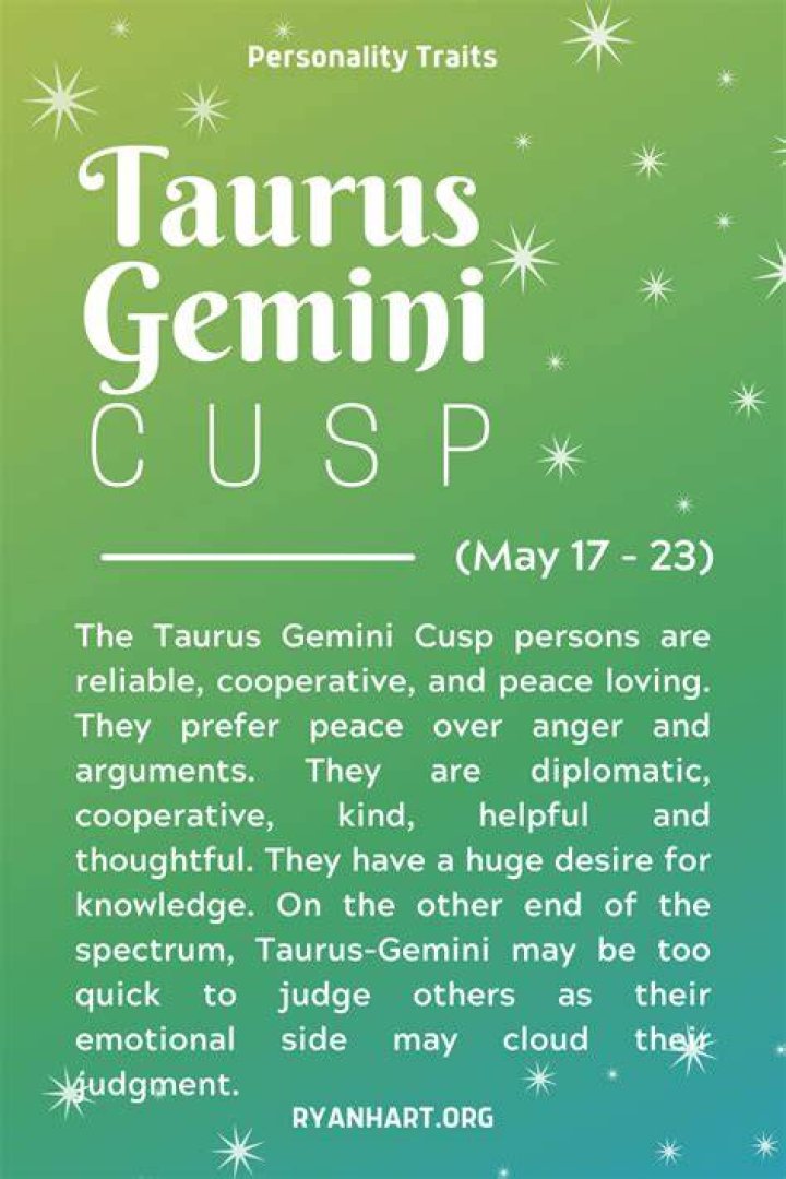 Taurus Gemini Cusp The Cusp of Energy Taurus and gemini, Gemini