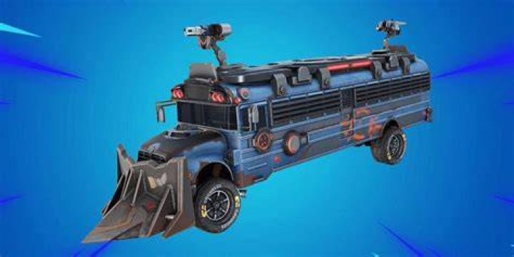 The Armored Battle Bus location on the Fortnite map