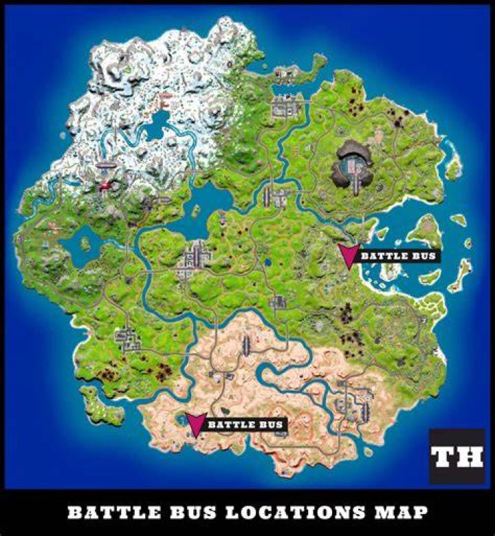 The battle bus location at Synapse Station in Fortnite