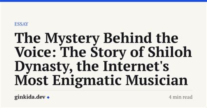 The Mystery of Shiloh Dynasty. Shiloh Dynasty is, or was (I&rsquo;ll&hellip; by