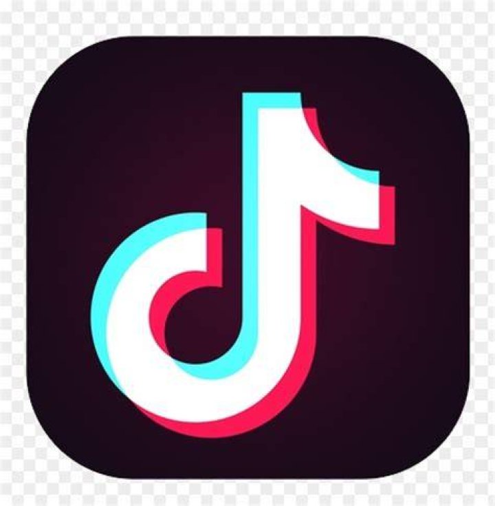 The TikTok logo on a black screen