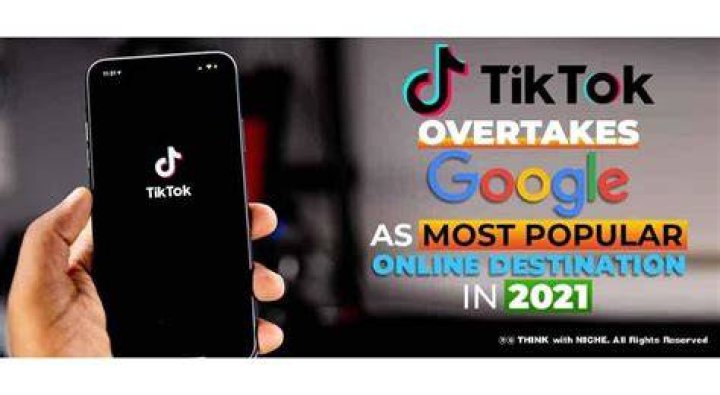 TikTok overtakes google most popular website