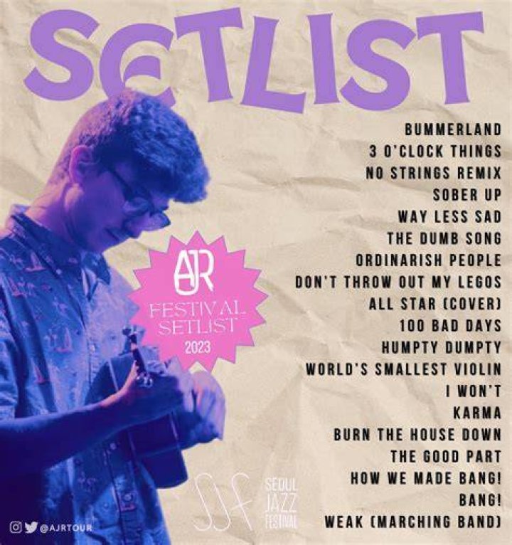 Tour Update AJR setlist.fm