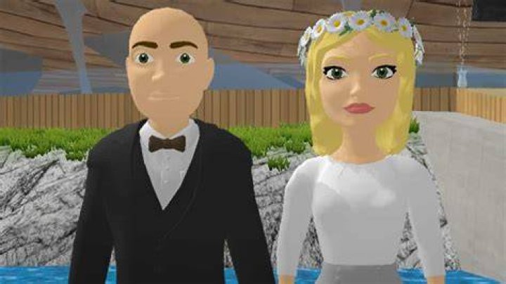 Traci and SuperDave metaverse wedding