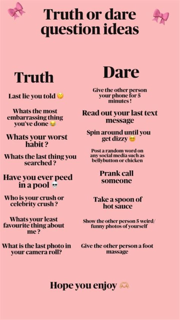 Truth Or Dare Ideas For Truth Truth or Dare FAQ