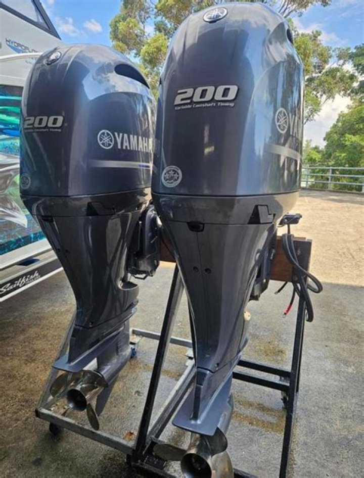 Twin Johnson Outboard 200hp Motors Ebay Listing 324185223655 YouTube