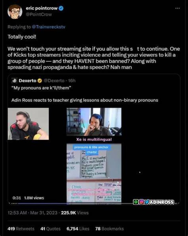 Twitch streamer Trainwreckstv responds to viewers