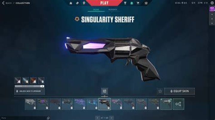 Valorant Sheriff Singularity skin