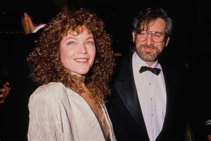 Vintage photo of Amy Irving and Steven Spielberg at the