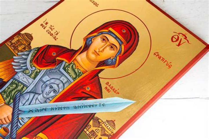 &ldquo;Virgin Mary the squatter Protector from the cops" seen in Athens