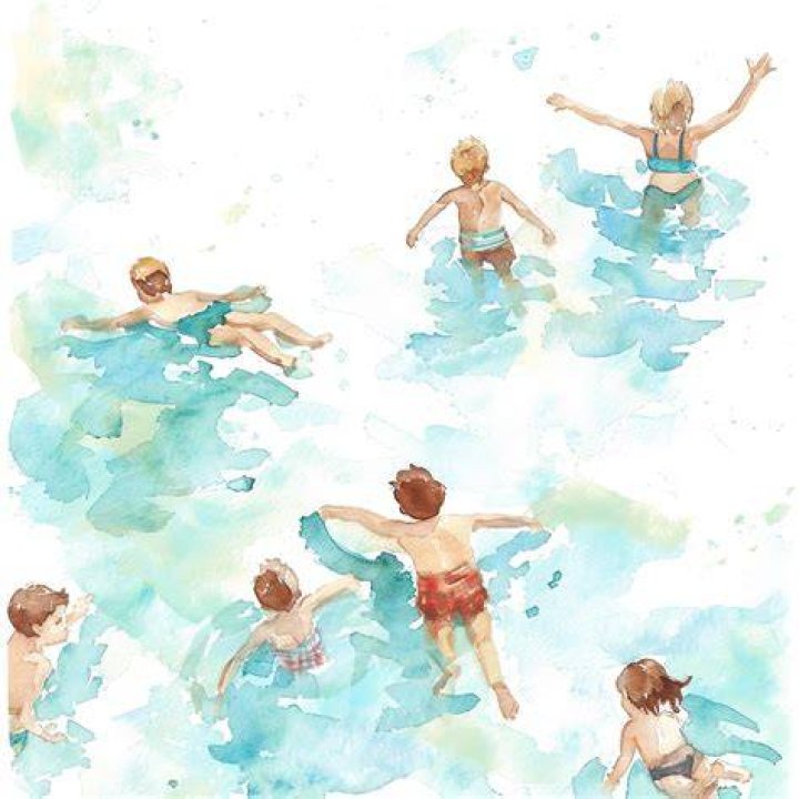 Watercolor painting of a swimming catfish on Craiyon