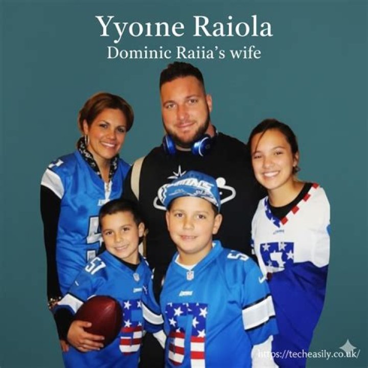Who Is Yvonne Raiola? Dominic Raiola Wife Married Life And Son