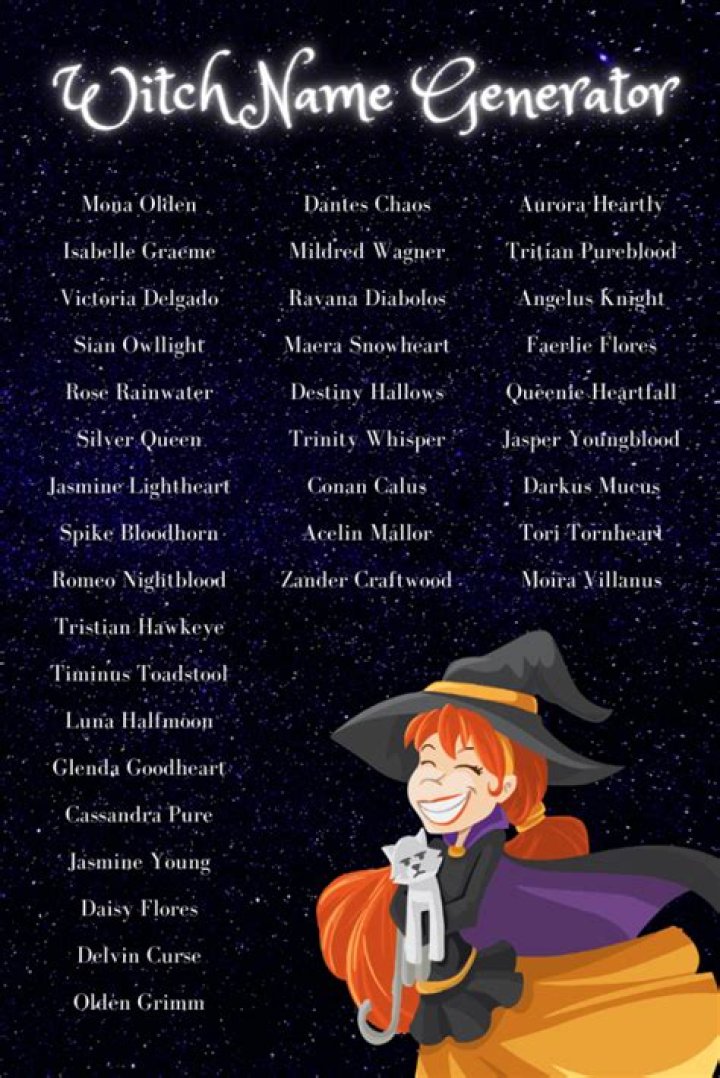 Witch Name Generator 300+ Cool Witch Names 🧙♀️ Imagine Forest in