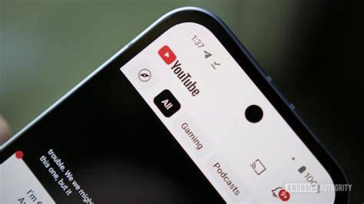 YouTube on phone