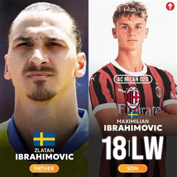 Zlatan Ibrahimovic joins his son Maximilian in the U18 team in a match