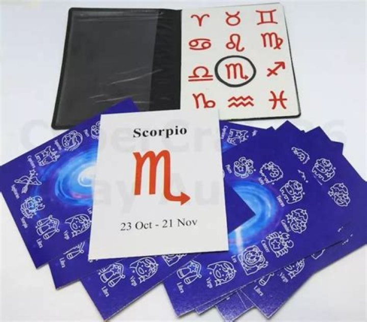ZODIAC WALLET STAR Sign Prediction Cards Predict Test Mental Magic